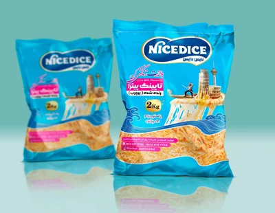 پنیر نایس دایس دو کیلویی آبی